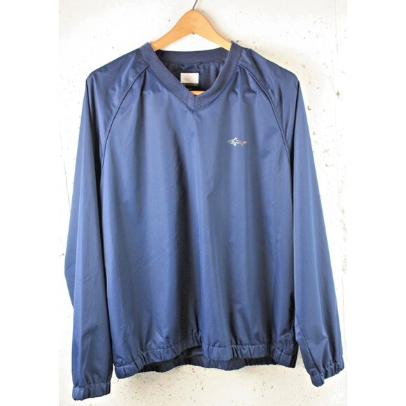 Greg Norman Other - GREG NORMAN Windbreaker Mens Size M Blue Golf Pullover V-Neck Long Sleeve